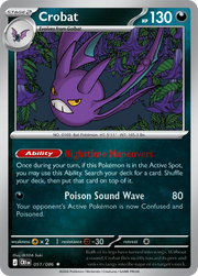Crobat #051/086 Reverse Holo | Mega Evolution – Chaos Rising