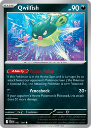 Qwilfish #052/086 Reverse Holo | Mega Evolution – Chaos Rising
