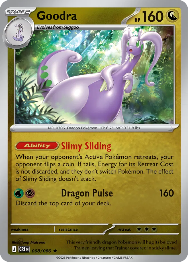 Goodra #068/086 Reverse Holo | Mega Evolution – Chaos Rising