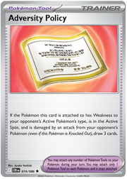 Adversity Policy #074/086 Uncommon | Mega Evolution – Chaos Rising
