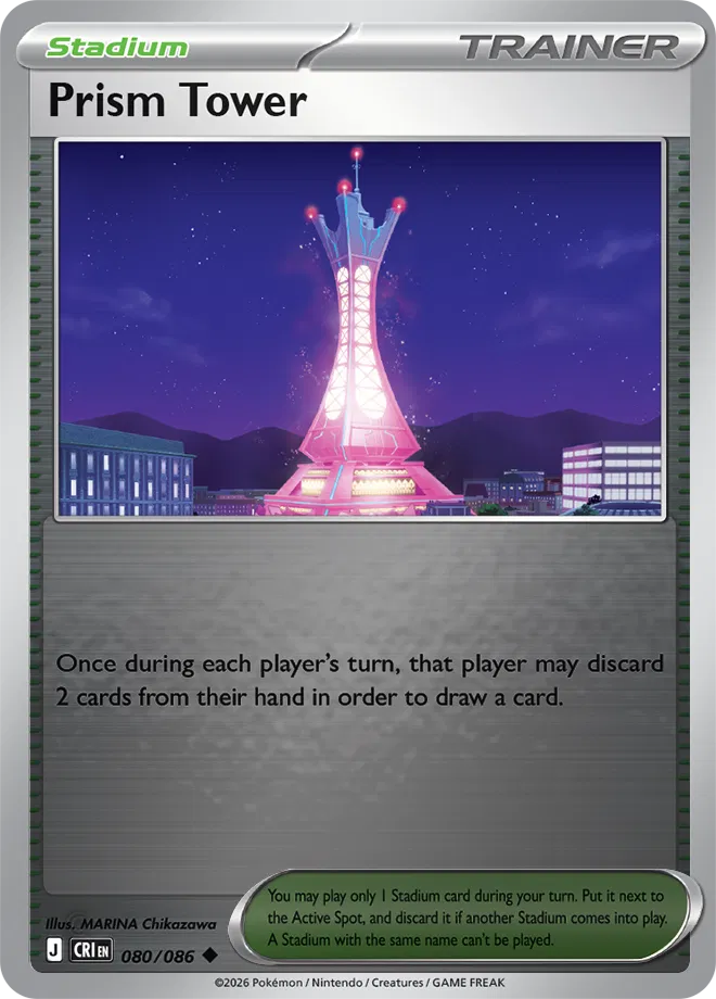 Prism Tower #080/086 Reverse Holo | Mega Evolution – Chaos Rising