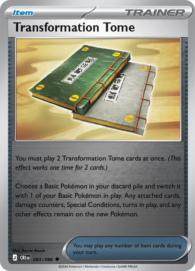 Transformation Tome #083/086 Reverse Holo | Mega Evolution – Chaos Rising