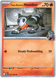 Team Rocket's Houndour #037/182 Common | Scarlet & Violet – Destined Rivals