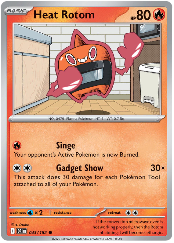 Heat Rotom #043/182 Common | Scarlet & Violet – Destined Rivals
