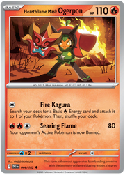 Hearthflame Mask Ogerpon #044/182 Reverse Holo | Scarlet & Violet – Destined Rivals