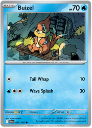 Buizel #057/182 Common | Scarlet & Violet – Destined Rivals