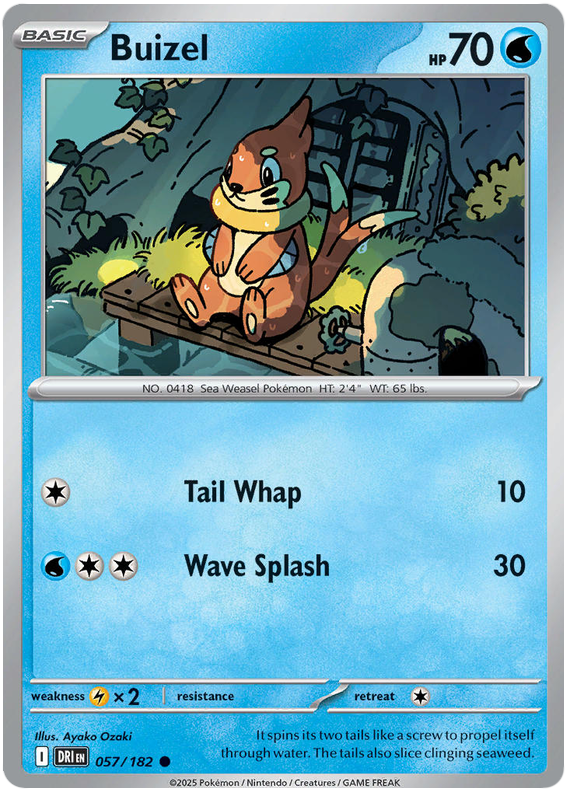 Buizel #057/182 Common | Scarlet & Violet – Destined Rivals