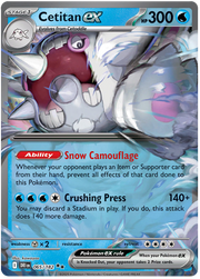 Cetitan ex #065/182 Double Rare | Scarlet & Violet – Destined Rivals