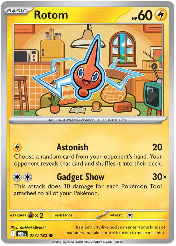 Rotom #077/182 Common | Scarlet & Violet – Destined Rivals