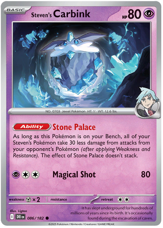 Steven's Carbink #086/182 Common | Scarlet & Violet – Destined Rivals