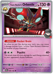 Team Rocket's Orbeetle #089/182 Uncommon | Scarlet & Violet – Destined Rivals
