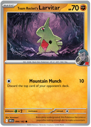Team Rocket's Larvitar #094/182 Common | Scarlet & Violet – Destined Rivals