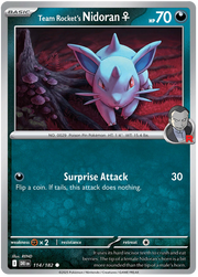 Team Rocket's Nidoran F #114/182 Common | Scarlet & Violet – Destined Rivals