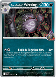 Team Rocket's Weezing #126/182 Uncommon | Scarlet & Violet – Destined Rivals