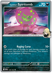 Cynthia's Spiritomb #129/182 Uncommon | Scarlet & Violet – Destined Rivals