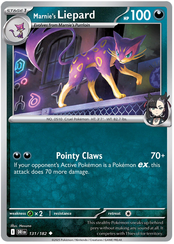 Marnie's Liepard #131/182 Uncommon | Scarlet & Violet – Destined Rivals
