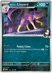 Marnie's Liepard #131/182 Reverse Holo | Scarlet & Violet – Destined Rivals