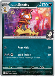 Marnie's Scrafty #133/182 Uncommon | Scarlet & Violet – Destined Rivals