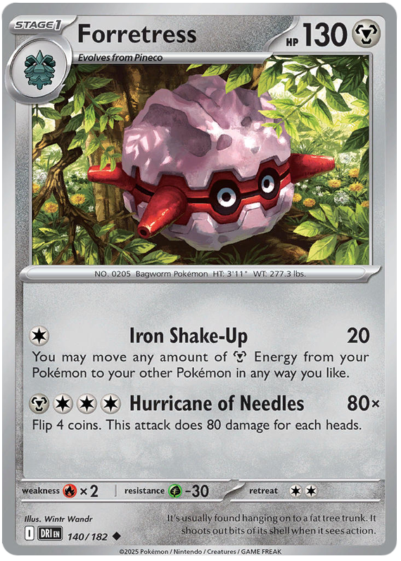Forretress #140/182 Uncommon | Scarlet & Violet – Destined Rivals