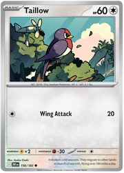 Taillow #156/182 Common | Scarlet & Violet – Destined Rivals