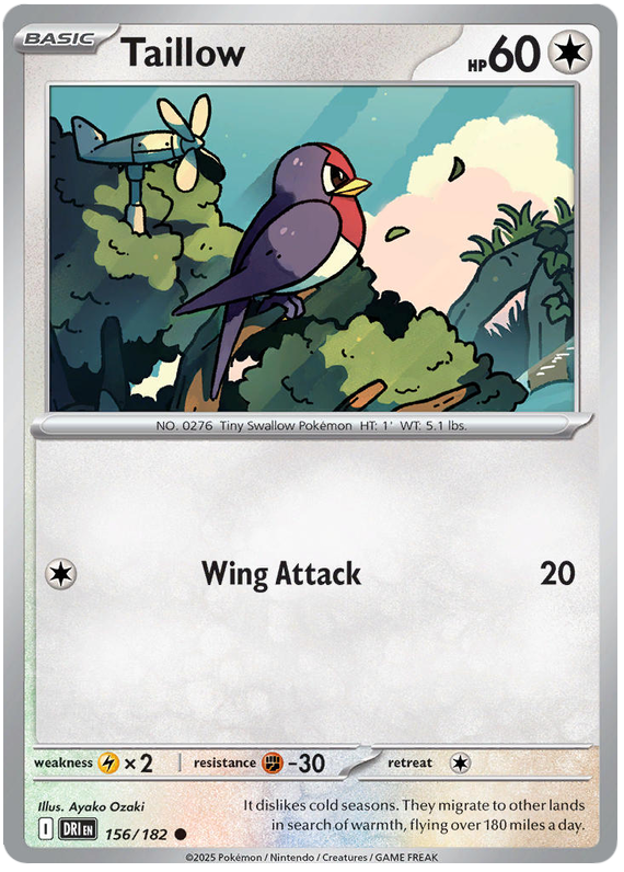 Taillow #156/182 Common | Scarlet & Violet – Destined Rivals