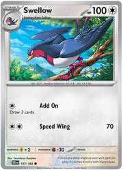 Swellow #157/182 Reverse Holo | Scarlet & Violet – Destined Rivals