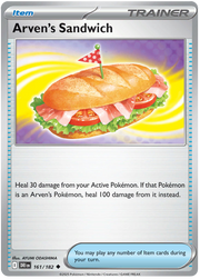 Arven's Sandwich #161/182 Uncommon | Scarlet & Violet – Destined Rivals