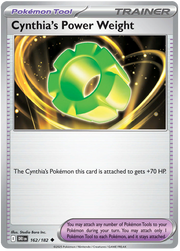 Cynthia's Power Weight #162/182 Reverse Holo | Scarlet & Violet – Destined Rivals