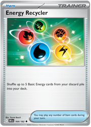 Energy Recycler #164/182 Uncommon | Scarlet & Violet – Destined Rivals