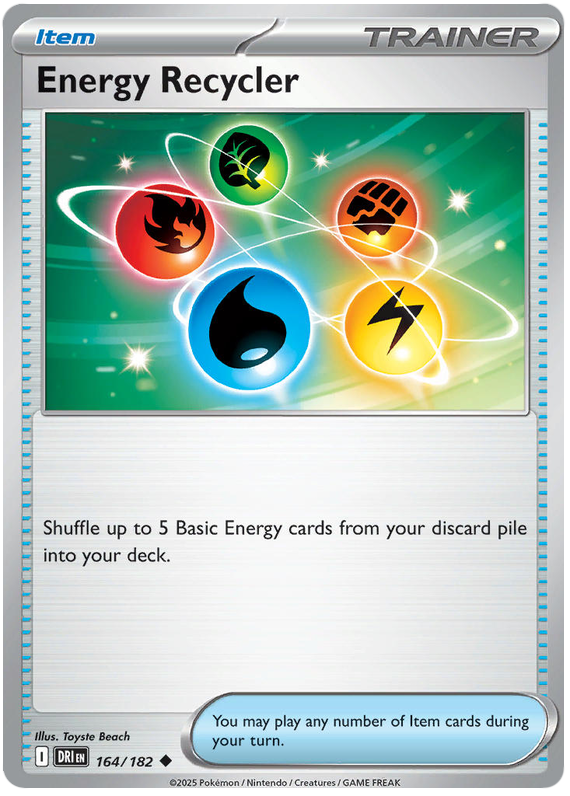 Energy Recycler #164/182 Uncommon | Scarlet & Violet – Destined Rivals