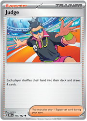 Judge #167/182 Reverse Holo | Scarlet & Violet – Destined Rivals