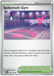 Spikemuth Gym #169/182 Uncommon | Scarlet & Violet – Destined Rivals