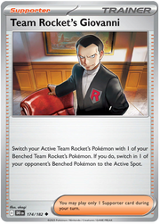 Team Rocket's Giovanni #174/182 Reverse Holo | Scarlet & Violet – Destined Rivals