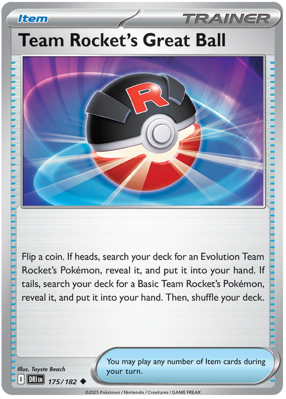 Team Rocket's Great Ball #175/182 Uncommon | Scarlet & Violet – Destined Rivals