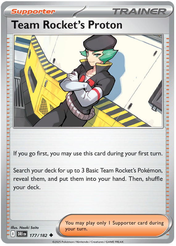 Team Rocket's Proton #177/182 Uncommon | Scarlet & Violet – Destined Rivals