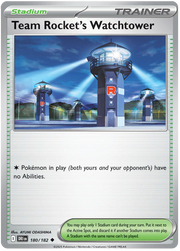 Team Rocket's Watchtower #180/182 Uncommon | Scarlet & Violet – Destined Rivals