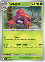 Parasect #005/159 Reverse Holo | Scarlet & Violet – Journey Together