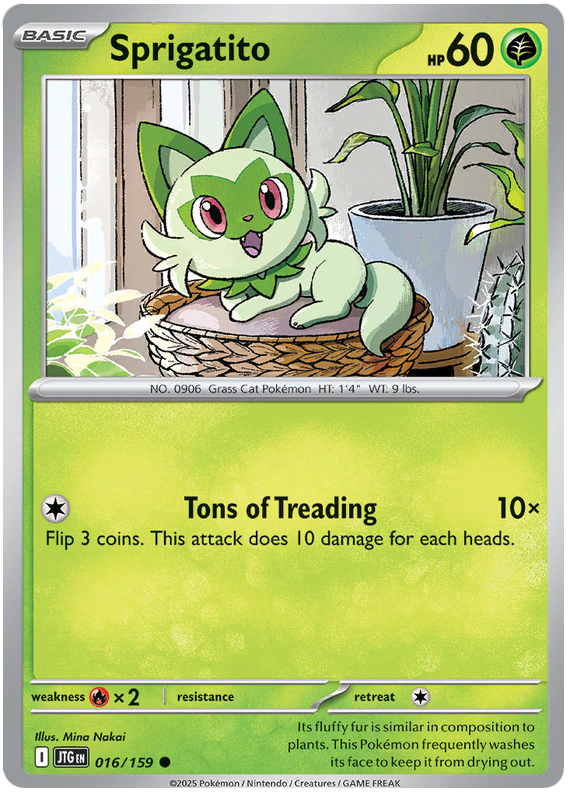 Sprigatito #016/159 Common | Scarlet & Violet – Journey Together