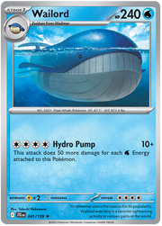 Wailord #041/159 Holo Rare | Scarlet & Violet – Journey Together