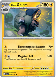 Alolan Golem #046/159 Uncommon | Scarlet & Violet – Journey Together