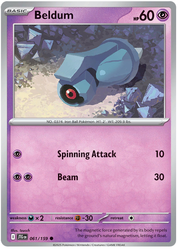 Beldum #061/159 Common | Scarlet & Violet – Journey Together