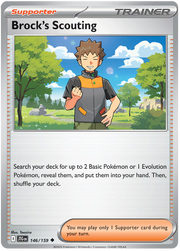 Brock's Scouting #146/159 Uncommon | Scarlet & Violet – Journey Together