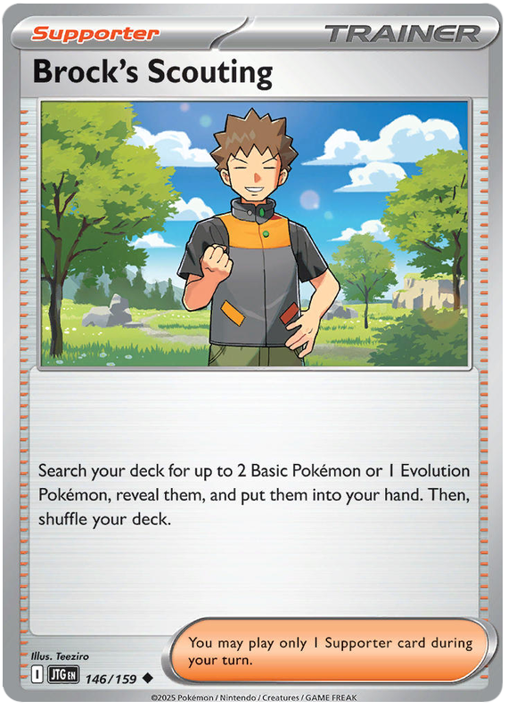 Brock's Scouting #146/159 Uncommon | Scarlet & Violet – Journey Together