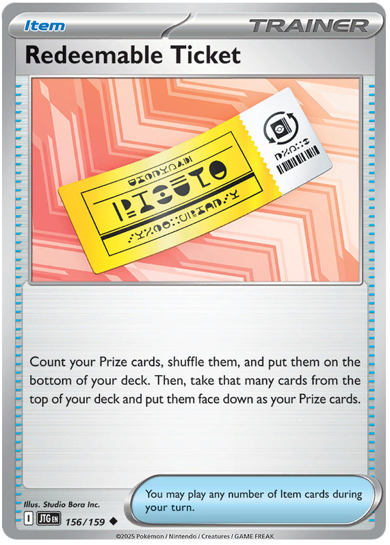 Redeemable Ticket #156/159 Uncommon | Scarlet & Violet – Journey Together