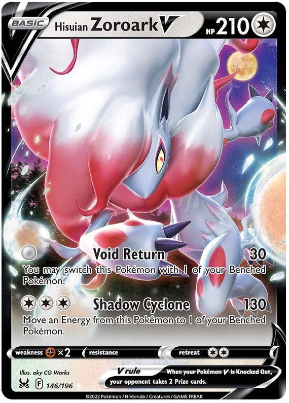 Hisuian Zoroark V #146/196 Ultra Rare | Sword & Shield – Lost Origin