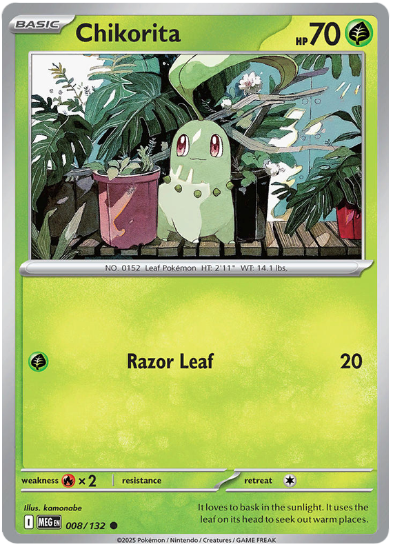 Chikorita #008/132 Common | Mega Evolution