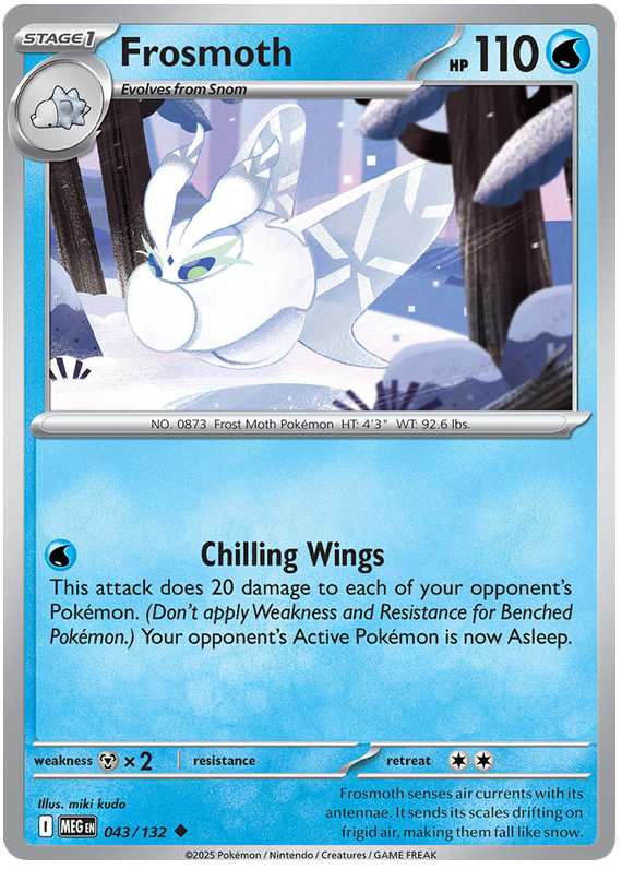 Frosmoth #043/132 Reverse Holo | Mega Evolution