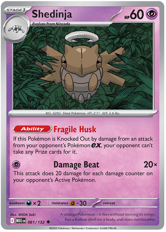 Shedinja #061/132 Uncommon | Mega Evolution