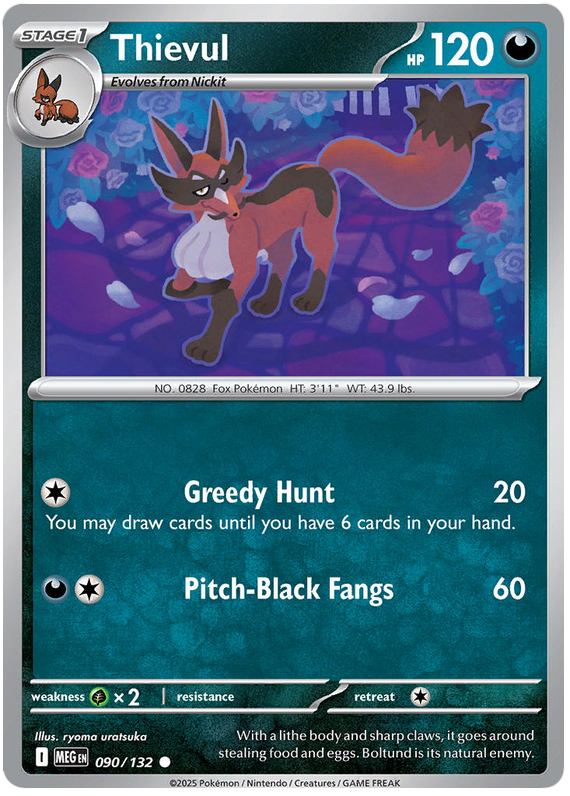 Thievul #090/132 Common | Mega Evolution