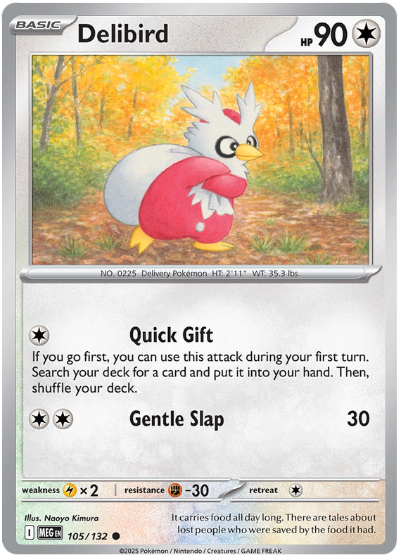 Delibird #105/132 Common | Mega Evolution